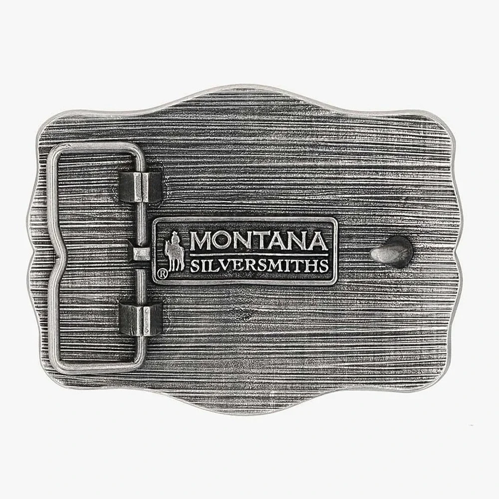 Montana Silversmiths Mens Roping Ready‎ Longhorn Attitude Belt Buckle NEW!